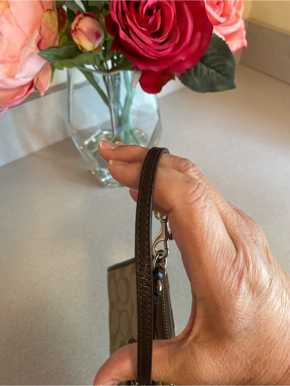 Coach Ashley Signature Zippy Wristlet - Picture 13 of 13
